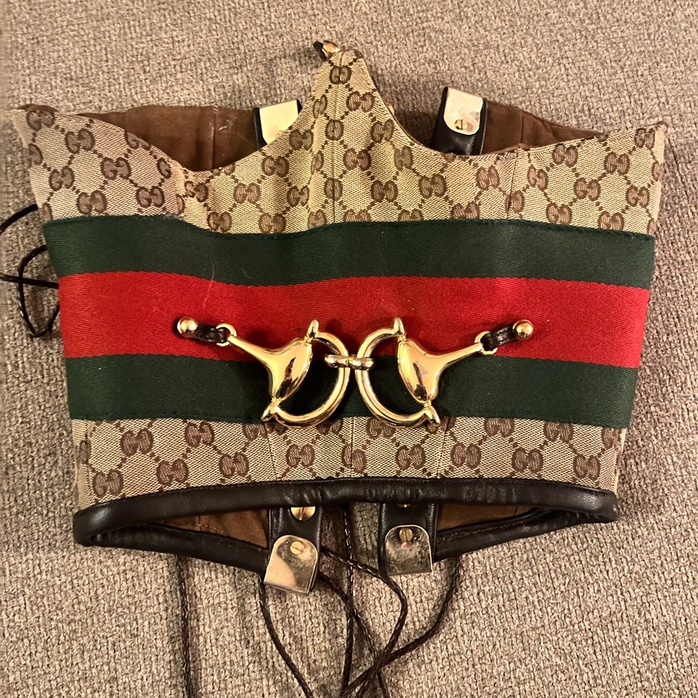 Custom made high quality Gucci waist cinch/bustier.